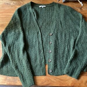 Madewell Olive Green Cardigan (Size XL)